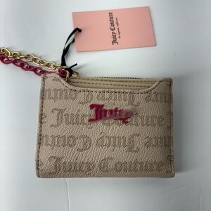 Juicy Couture Tan and Pink Wallet